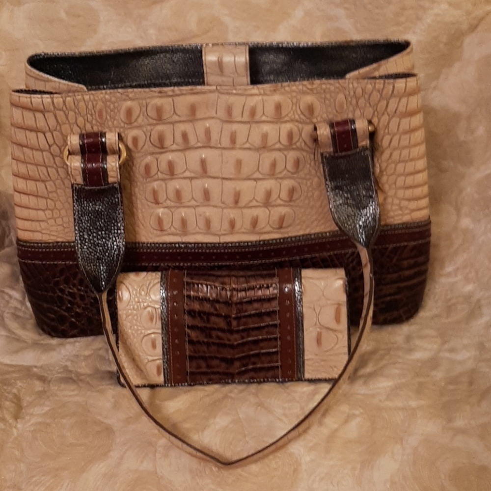 Brahmin purse with matching wallet
